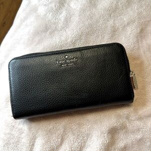 Kate Spade Black Leather Wallet